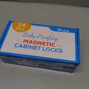 Vmaisi Adhesive Magnetic Locks for Cabinets & Drawers (24 Pack and 4 Keys + Cradle)