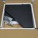 Corner Bamboo Bread Box for Kitchen Counter Large Capacity Rustic Bread Storage Container with Wavy Arcylic Transparent Door Vintage Storage for Homemade Bread (Black)