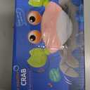 Crawling Crab Baby Toy - Tummy Time Toys - with Music and LED Light,Built-in Rechargeable Battery and Volume Can be Turned Off for 0-6 6-12 12-18 36 Months Walking Toddler Birthday Gift(Pink)