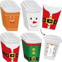 Hillban 24 Pcs Christmas Money and Gift Card Sleeves Gift Card Holders Money Holder Ornaments Greeting Cards for Christmas Party Decoration