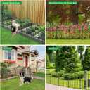 20 Pack Decorative Garden Fence Panels, 17in(H) x 21ft(L), Rustproof Metal No Dig Fence, Animal Barrier for Dogs & Rabbits, Anti Digging Fencing for Flower Bed Edging, Yard, Patio & Outdoor