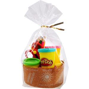 Wowfit 50 CT 8x12 Inch Clear Flat Cellophane Treat Bags with 6 Gold Twist Ties, Cello Packaging for Mugs, Dessert, Muffins, Party Favors and Gift Wrapping