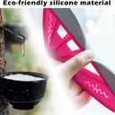 Magic Silicone Broom Sweeper, Multi-Function Floor Cleaning Brush, Bathroom, Pet Hair, Dog Brush Set (Pink)