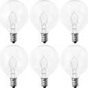 Scentsy Light Bulbs, 6 Pack E12 Candelabra Bulb 40 Watt Wax Warmer Bulbs