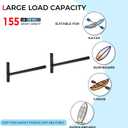 Kayak Storage Rack, Adjustable Wall Mount for Kayak, Canoe, Paddle Board, Heavy-Duty Kayak Wall Rack for Indoor and Outdoor