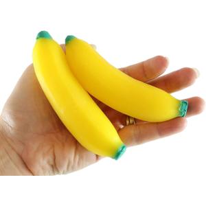 Squishy Banana - Moldable Sensory, Stress, Squeeze Fidget Toy ADHD Special Needs Soothing, 2 Pack
