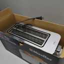 Mueller UltraToast Full Stainless Steel Toaster 4 Slice, Long Extra-Wide Slots for Bagels and Waffles, 6 Browning Levels, LED Display, Cancel/Defrost/Reheat Functions & Removable Tray, Kitchen Gadgets