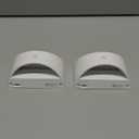 Brightown Battery Powered Wall Sconces Set of Two, Rechargeable Magnetic Wall Sconce 3 Colors Wireless Up and Down Wall Mount Light for Hallway Bedroom Bedside Living Room(White)