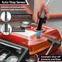 Fuel Transfer Pump with Auto-Stop Sensor-3.2GPM,Overfill Protection with 3 Adapters Fast Electric Fuel Transfer Pump for Oil, Diesel, Gasoline, Safe No-Spill Refueling