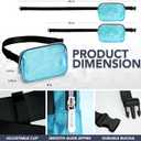 Crossbody Belt Bag for Women  Stylish Fanny Pack, Functional and Fashion Waist Packs for Travel, Festivals, and Everyday Use (One_Size, Blue Laser - 1 Pocket)