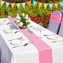 VitalCozy 12 Pcs Graduation Satin Table Runners 12 x 108 Multicolor Long Satin Silk Table Runner Colorful for Graduation Wedding Birthday Party Banquet Decor(6 Color)