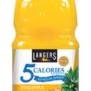 Langers 5 Cal Pineapple Juice Cocktail, 64 Fl Oz (Pack of 8) (EXP 07/23/26)