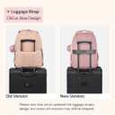 BabbleRoo Diaper Bag Backpack - Travel Large Baby Diaper Bag with Changing pad, Waterproof Baby Bags for Mom & Dad, Unisex Bags with Pacifier Case, Luggage Strap & Stroller Clips Pink
