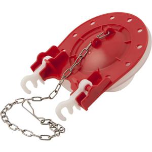 PlumbCraft Water Saving Universal Fit Toilet Flapper Replacement for 3-Inch Flush Valve Opening, Fits most toilets (Red)