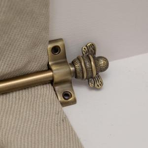 Brass bee Stair Rods Carpet Runners with Bee Finial Ends Nickel, Brass, Antique Brass Stainless Steel | Stair Carpet Rods (Brass) (Antique Brass)