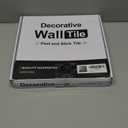 Art3d 10-Sheet Peel and Stick Backsplash Metal Mosaic Tiles for Kitchen Wall Decor, Stick on Aluminum Composite Tiles Stikers, Silver Windmill Puzzle Glass Mixed (12x12 Inch)