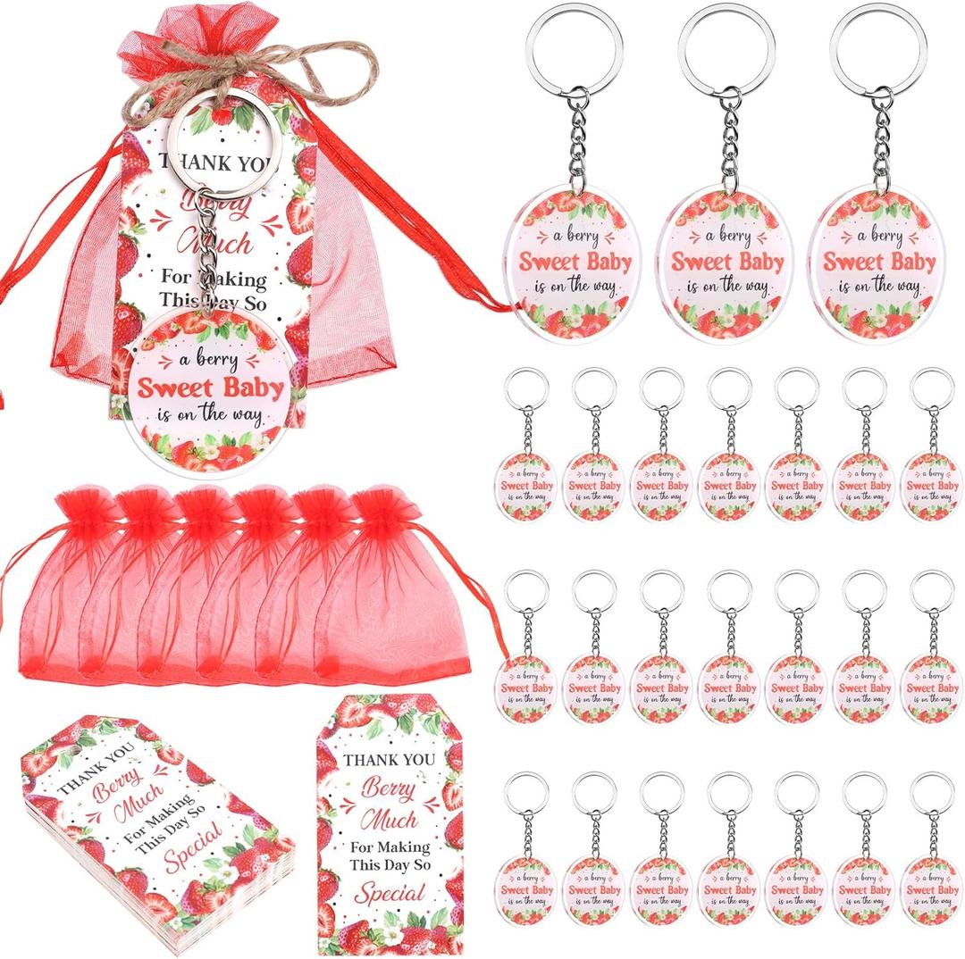 Party Favors Theme Baby-Shower Keychain Set