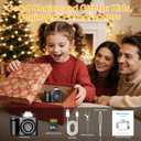 Mini Keychain Digital Camera -Maxmango 1080P HD Video & 64GB Card Small Tiny Retro Camera, 1.3'' HD Screen Camera for Travel Study Recording,Ideal Gift