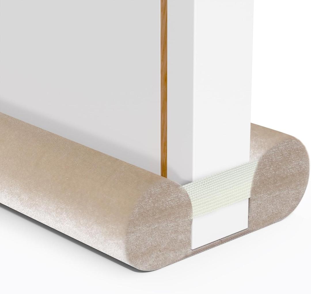 BKSAI Under Door Draft Stopper, 28-32in, Beige
For Bottom of Door, Upgraded Under Door Gap Filler for Big Gap, No Folding Required, Soundproofing, Door bottom seal
