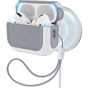 ESR for AirPods Pro 2 Case, Compatible with Airpods Pro Case 2nd / 1st Generation (2023/2022/2019), Compatible with MagSafe, Full Drop Protection Cover with Lanyard, White