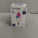 Lightinginside E12 Smart Light Bulbs 60W Equiv., Work with Alexa/Google Home/Smart Life, 500LM 6W RGBCW Candle Candelabra LED Light Bulbs, No Hub Required, 2.4G WiFi Bluetooth Bulb, ETL Listed, 4PCS (Multicolor)