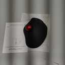 Ergonomic Wireless Trackball Mouse, 3 Device Connection (Bluetooth or 2.4G USB Receiver) Bluetooth Quiet Computer Mouse, 2*AAA Battery Thumb Laptop Mice with 5 Level DPI for PC/Laptop/Mac/Windows Red