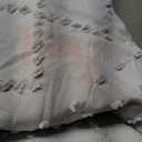 Bedsure Size 90*90 Comforter Set - Light Grey Comforter, Boho Tufted Shabby Chic Bedding for Kids, 2 Pieces Vintage Farmhouse Bed Set for All Seasons, Fluffy Soft Bedding with 1 Pillow Sham