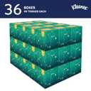 Kleenex Professional Naturals Facial Tissue with Plastic-Free Eco Packaging, Bulk (56027), 2-Ply, White, Upright Cube Boxed Format, Designed for Business (90 Tissues/Box, 36 Boxes, 3,240 Sheets/Case)