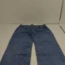 Astylish Jeans for Women Trendy Mid Waisted Pull On Stretchy Mom Wid Leg Y2K Denim Pants Blue Size 18
