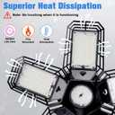 Aoretic LED Garage Lights Bulb 2 Pack 200W 20000LM 6500K Led Shop Light with 7 Plus 1 Deformable Panels Basement Barn Ceiling Lights for E26/E27
