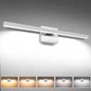 VOLISUN Modern Bathroom Vanity Light 23.6 inch, 14W Dimmable 5CCT Led Bathroom Light Fixture Over Mirror, Chrome Bar Wall Lights for Bathrooms Mirror Cabinets Bedroom-ETL Certificated
