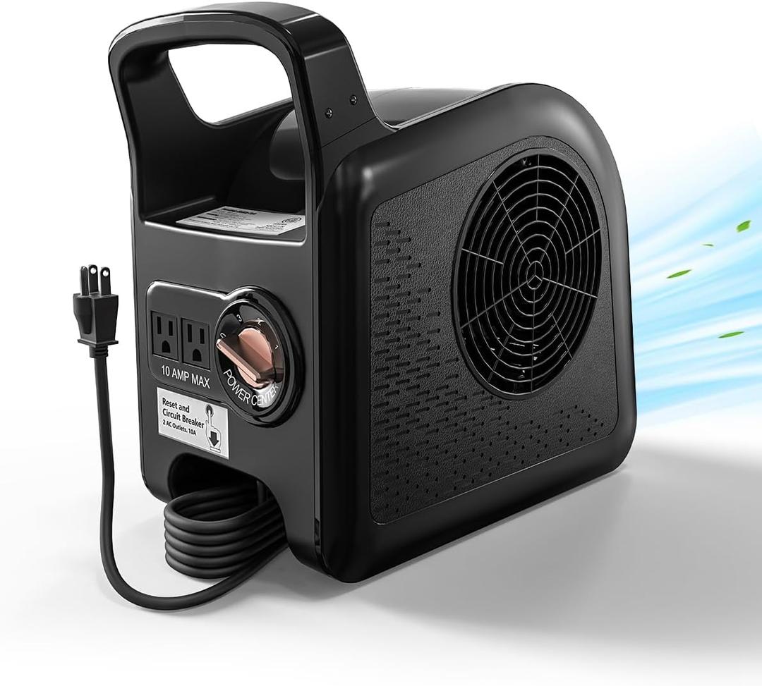 High Velocity Blower Fan - Floor Drying Fan for Cooling and Ventilating, 355 CFM Air Mover Floor Dryer, Fans for Garage, Shop, Patios, 3 Speeds Portable Utility Blower 2 AC Outlets Black High Velocity Blower Fan - Floor Drying Fan for Cooling and Ventilating, 355 CFM Air Mover Floor Dryer, Fans for Garage, Shop, Patios, 3 Speeds Portable Utility Blower 2 AC Outlets Black