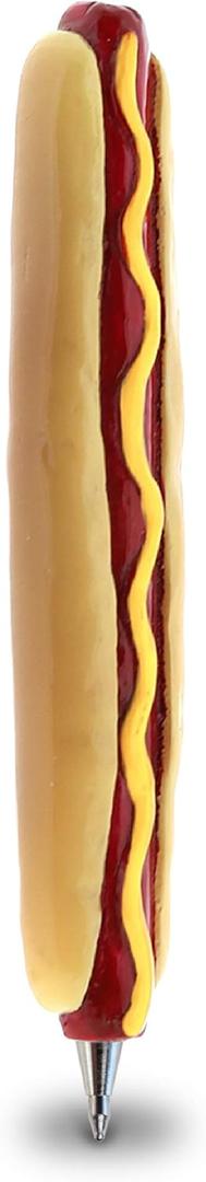 Hotdog Writing Pen - Unique Food Ballpoint Pen for School or Office, Writing Stationery Supplies, Cool Ballpoint Marker for Kids and Adults