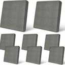 pickyNproud 8Pcs Patio Cushion Covers Stretch Outdoor Couch Cushions Slipcovers Replacement Washable Furniture Protector with Elastic Bottom Sofa Chair Seat Cover, Charcoal Gray
