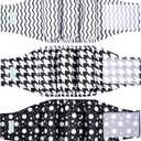 wegreeco Washable Male Dog Belly Band (Stylish Pattern) Pack of 3  Washable Male Dog Belly Wrap, Dog Diapers Male (Houndstooth, Small)