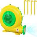 Air Blower, 950W 1.25HP Bounce House Blower, Portable Pump Fan Perfect for Inflatable Bouncy Castle, Jumper, Water Slide, Leaf Blower Corded(950 Watt 1.25HP)