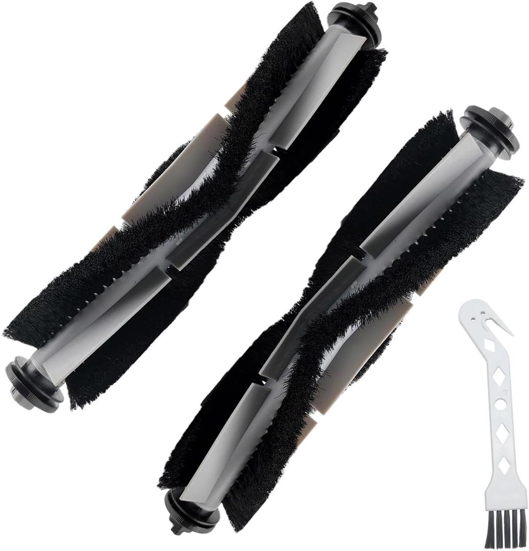Main Roller Brush Accessories for AIRROBO T20+ Robot Robotic Vacuums, for AIRROBO T20+ Main Brush Replacement Part 2Pcs