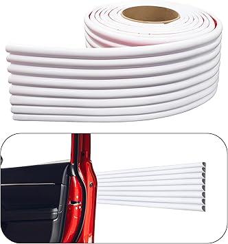Rubber Bond Garage Wall Protectors  4in x 12ft Strong SelfAdhesive Rubber Bumper Protectors for Garage Walls  Waterproof and AntiScratch Garage Wall Protector for Car Doors (White)