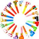Chshhuao 50 Pcs Funny Blowouts Blow Horns Birthday Party Whistles New Years Party Favors