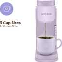Keurig K-Express Single Serve K-Cup Pod Coffee Maker, 3 Brew Sizes, Strong Button Feature, 42oz Removable Reservoir, Lavender