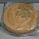 Rattan Bread Baskets Round Woven Fruit Bowls Key Holders Stackable for Storage, Snack, Fruit, Vegetable Natural Set of 3 (Wave)