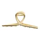 Rhinestone Hair Claw Clips for Thick Heavy Hair, Women Girls Large Metal Pearl Claw Clips Non Slip Hair Jaw Wedding Party Hair Accessories (Gold)