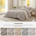Bedsure Queen Comforter Set, Linen Soft Prewashed Bedding for All Seasons, 3 Pieces GentleSoft Bed Set, 1 Lightweight Comforter (90"x90") and 2 Pillowcases (20"x26")