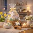 Easter Decoration Jesus Resurrected Tomb, He is Risen Easter Decor, Wood Christian Resurrection Scene Table Decorations, Catholic Cross Jesus Religious Easter Gifts, Gifts for Church, Shelf, Desk