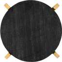 Santa Barbara Design Studio Charcuterie Boards for Cheese, Meat, and Fruit Marble Board on Mango Wood Stand, 12.25" L x 10" W x 2" H, Black