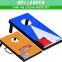 GoSports 2 ft x 1 ft Portable Size Cornhole Set - Ready To Play with 6 Bean Bags and 2 Conrhole Boards - Great for Indoor, Outdoor, Family Events, Game Nights, and Backyard Play