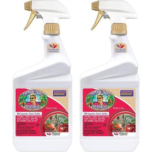 Bonide Captain Jack's Deadbug Brew Ready-to-Use Spray, 32 oz Outdoor Insecticide and Mite Killer for Organic Gardening (Pack of 2)