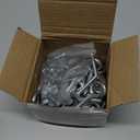 40 Pack Eye Bolts with Nuts Galvanized Steel Eye Screw Hooks for Hanging, Cable Routing and Anchoring, Heavy Duty Hardware for DIY Furniture, Garage, Outdoor Project(1/4-20 x 2-1/2,Silver)