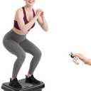 TISSCARE Vibration Plate Exercise Machine Mini Vibrating Plates for Lymphatic Drainage and Weight Loss, 400Lbs Capacity Full Body Power Shake Workout Platform for Home Cardio Fitness