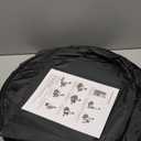 Wakeman Pop Up Changing Tent, 3.3 x 3.3 x 6.2ft, Camping Shower Tent for Portable Toilet Stall or Dressing Room with Carry Bag for Camping, Beach, or Tailgate, Polyester (Black)